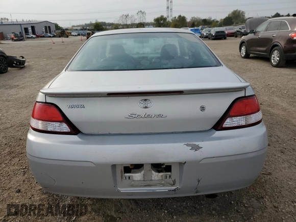 2001 Toyota Solara SE with VIN 2T1CF28P81C474651, listed as a Copart auction lot 75638934 with 141,474 mi miles and Salvage Title. Bid and sale history available at carsss.com. Image 6.