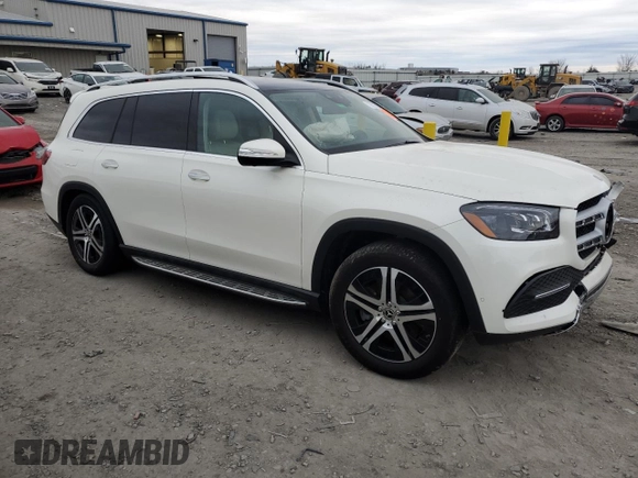 2022 Mercedes-Benz GLS 450 with VIN 4JGFF5KE8NA796685, listed as a Copart auction lot 79022703 with 27,015 mi miles and Salvage Title. Bid and sale history available at DreamBid. Image 4.
