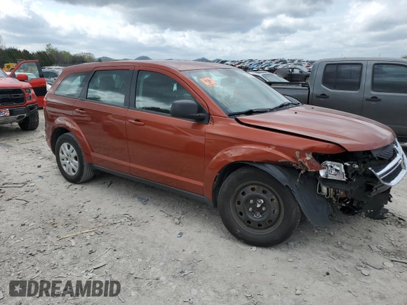 2014 Dodge Journey American Value with VIN 3C4PDCAB8ET133197, listed as a Copart auction lot 51381145 with 191,269 mi miles and Salvage title. Bid and sale history available at DreamBid. Image 4.