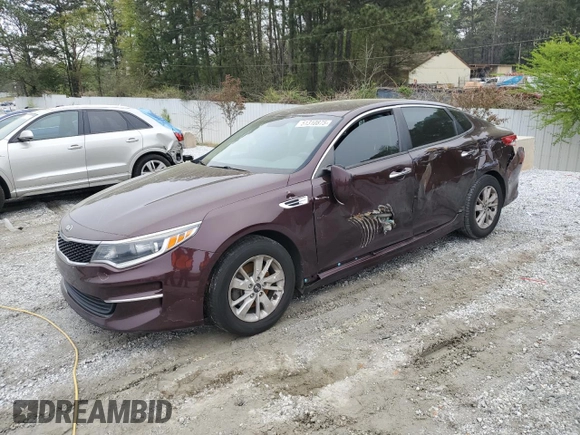 2016 Kia Optima LX z VIN 5XXGT4L3XGG025113, wystawiony jako Copart lot #51310875 z przebiegiem 188 415 mil mil oraz Szkoda całkowita • Salvage title. Historia ofert i sprzedaży dostępna na DreamBid. Obrazek 1.