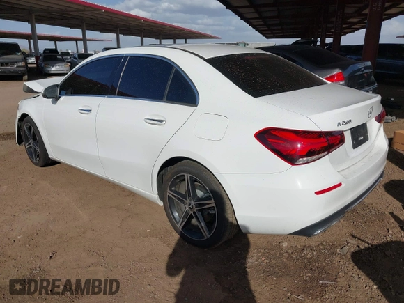 2021 Mercedes-Benz A 220 with VIN W1K3G4EB3MJ284823, listed as a IAAI auction lot 41940239 with 54,998 mi miles and . Bid and sale history available at DreamBid. Image 3.