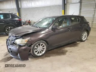 2011 Lexus CT 200h with VIN JTHKD5BH4B2043534, listed as a Copart auction lot 52693605 with 218,142 mi miles and Salvage Title. Bid and sale history available at carsss.com. Image 1.