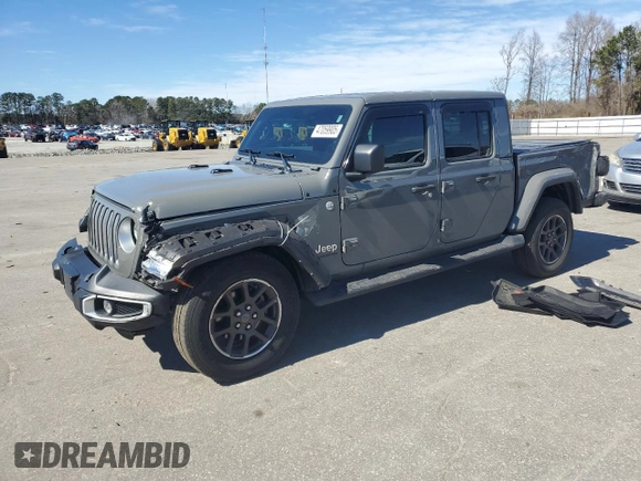 2022 Jeep Gladiator Overland z VIN 1C6HJTFG7NL164641, wystawiony jako Copart lot #47059905 z przebiegiem 23 811 mil mil oraz Szkoda całkowita • Salvage title. Historia ofert i sprzedaży dostępna na DreamBid. Obrazek 1.