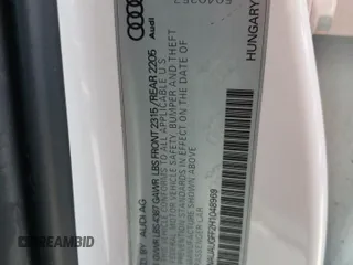 2017 Audi A3 Sedan Premium with VIN WAUAUGFF2H1048969, listed as a Copart auction lot 62466513 with 86,085 mi miles. Bid and sale history available at carsss.com. Image 12.