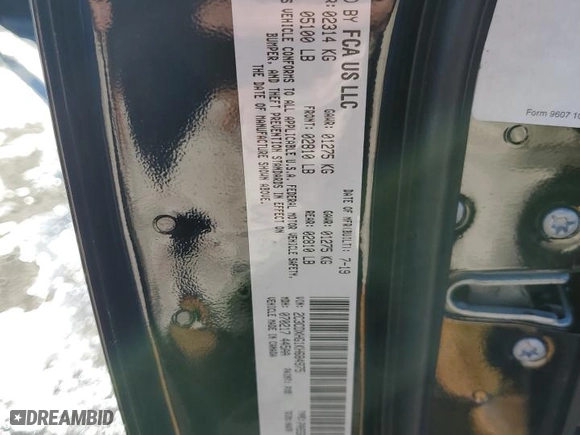 2019 Dodge Charger GT with VIN 2C3CDXHG1KH684975, listed as a Copart auction lot 88634585 with 82,422 mi miles and Non Repairable. Bid and sale history available at carsss.com. Image 12.