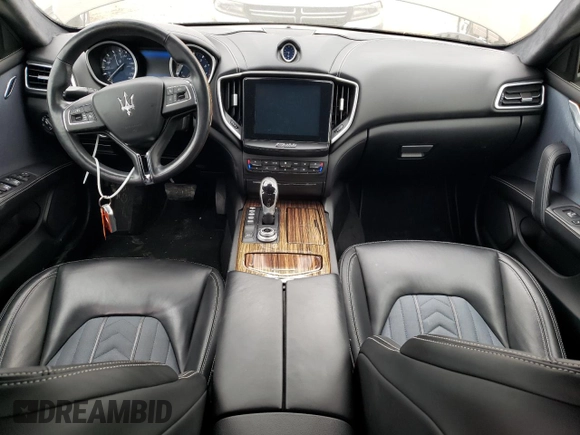 2017 Maserati Ghibli S Q4 with VIN ZAM57RTL6H1199004, listed as a Copart auction lot 46513193 with 53,767 mi miles. Bid and sale history available at carsss.com. Image 8.
