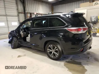 2016 Toyota Highlander XLE with VIN 5TDKKRFH7GS504721, listed as a Copart auction lot 48159524 with 163,737 mi miles and Salvage title. Bid and sale history available at DreamBid. Image 2.