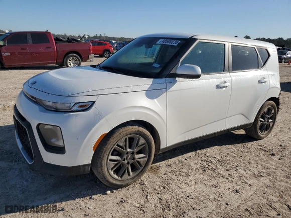 2021 Kia Soul S with VIN KNDJ23AU0M7146977, listed as a Copart auction lot 48588035 with 29,027 mi miles and Salvage Title. Bid and sale history available at carsss.com. Image 1.