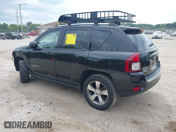2017 Jeep Compass Latitude with VIN 1C4NJDEB7HD171563, listed as a IAAI auction lot 42669131 with 125,411 mi miles and . Bid and sale history available at DreamBid. Image 3.