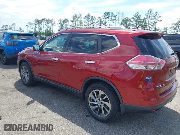 2015 Nissan Rogue S with VIN 5N1AT2MT5FC920589, listed as a IAAI auction lot 42050035 with 125,544 mi miles. Bid and sale history available at carsss.com. Image 3.