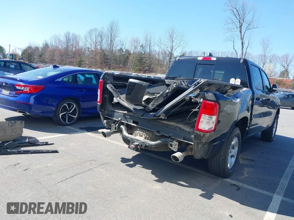2022 Ram 1500 Big Horn with VIN 1C6SRFFT9NN428671, listed as a IAAI auction lot 41780427 with 63,781 mi miles. Bid and sale history available at carsss.com. Image 4.