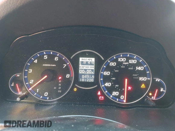2007 Acura TSX Navi with VIN JH4CL96997C000861, listed as a IAAI auction lot 41785620 with 181,228 mi miles. Bid and sale history available at carsss.com. Image 7.