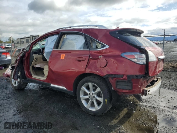 2011 Lexus RX 350 with VIN JTJZK1BA6B2411209, listed as a Copart auction lot 50986825 with Not provided miles and Non repairable. Bid and sale history available at DreamBid. Image 2.