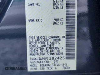 2015 Nissan Altima 2.5 SL with VIN 1N4AL3AP6FC282425, listed as a Copart auction lot 53517695 with 41,714 mi miles and Salvage Title. Bid and sale history available at carsss.com. Image 13.