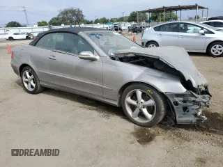 2005 Mercedes-Benz CLK 320 with VIN WDBTK65J95F162336, listed as a Copart auction lot 76138484 with Not Provided miles and Salvage Title. Bid and sale history available at DreamBid. Image 4.