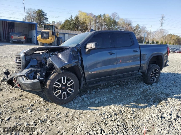 2022 GMC Sierra 1500 Limited AT4 with VIN 1GTP9EEL8NZ217660, listed as a Copart auction lot 50149075 with 71,313 mi miles and Salvage Title. Bid and sale history available at carsss.com. Image 1.