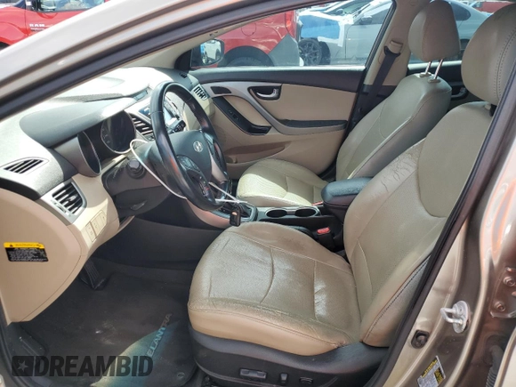 2014 Hyundai Elantra SE with VIN 5NPDH4AE3EH474370, listed as a Copart auction lot 62988025 with 87,653 mi miles and Salvage title. Bid and sale history available at DreamBid. Image 7.