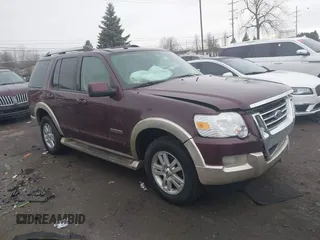 2007 Ford Explorer Eddie Bauer with VIN 1FMEU74E77UB09577, listed as a IAAI auction lot 41673237 with 193,097 mi miles. Bid and sale history available at carsss.com. Image 1.