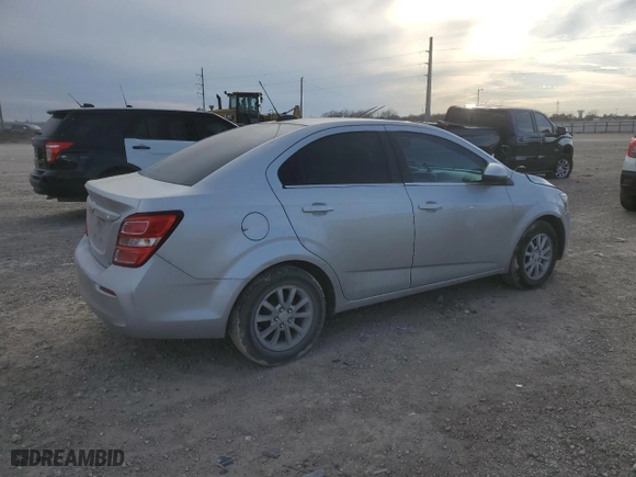 2017 Chevrolet Sonic LT with VIN 1G1JD5SHXH4127991, listed as a Copart auction lot 47087085 with 116,918 mi miles and Salvage Title. Bid and sale history available at carsss.com. Image 3.