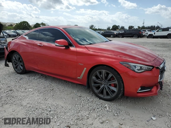 2018 Infiniti Q60 Red Sport 400 z VIN JN1FV7EL4JM630771, wystawiony jako Copart lot #47432165 z przebiegiem 50 815 mil mil oraz Nie do naprawy • Non repairable. Historia ofert i sprzedaży dostępna na DreamBid. Obrazek 4.