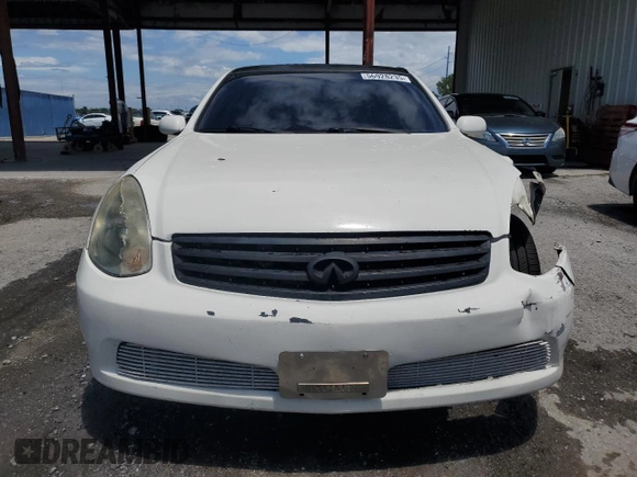 2005 Infiniti G35 z VIN JNKCV51EX5M221996, wystawiony jako Copart lot #56928235 z przebiegiem 167 377 mil mil oraz Szkoda całkowita • Salvage title. Historia ofert i sprzedaży dostępna na DreamBid. Obrazek 5.