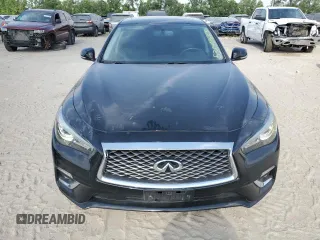 2019 Infiniti Q50 3.0t LUXE with VIN JN1EV7AR8KM551823, listed as a Copart auction lot 53848665 with 34,705 mi miles and Salvage Title. Bid and sale history available at carsss.com. Image 5.