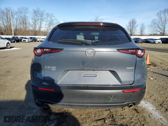 2023 Mazda CX-30 S Carbon Edition with VIN 3MVDMBCM9PM545538, listed as a Copart auction lot 86072184 with 29,395 mi miles and Salvage Title. Bid and sale history available at DreamBid. Image 6.