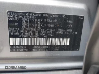 2022 Toyota RAV4 Hybrid XLE z VIN 4T3RWRFV7NU063922, wystawiony jako IAAI lot #42585891 z przebiegiem Nie podano mil oraz . Historia ofert i sprzedaży dostępna na DreamBid. Obrazek 9.