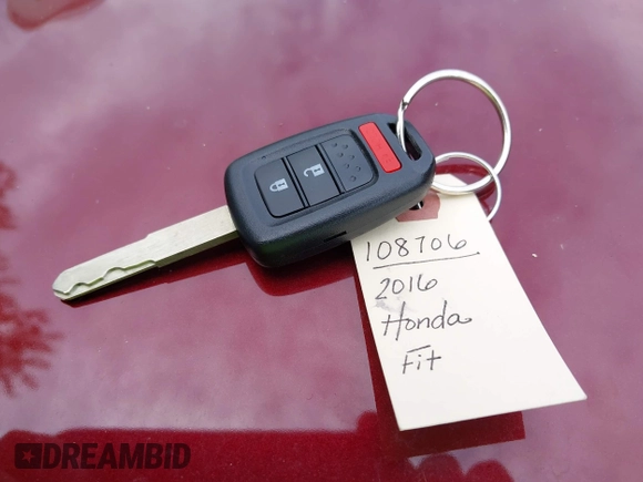 2016 Honda Fit LX with VIN JHMGK5H55GX012649, listed as a IAAI auction lot 42657017 with 82,043 mi miles and . Bid and sale history available at DreamBid. Image 11.