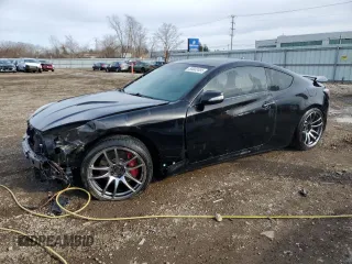 2013 Hyundai Genesis Coupe Track z VIN KMHHU6KJ4DU089727, wystawiony jako Copart lot #50002495 z przebiegiem 99 869 mil mil oraz Szkody całkowita. Historia ofert i sprzedaży dostępna na DreamBid. Obrazek 1.