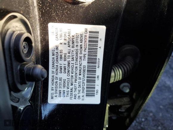 2018 Honda Civic LX with VIN 2HGFC2F57JH558233, listed as a Copart auction lot 84430004 with 103,121 mi miles and Non Repairable. Bid and sale history available at carsss.com. Image 13.