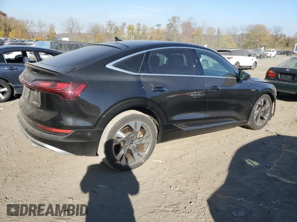 2022 Audi e-tron Sportback Premium Plus z VIN WA12ABGE8NB022921, wystawiony jako Copart lot #78085344 z przebiegiem 54 270 mil mil oraz Szkoda całkowita • Salvage title. Historia ofert i sprzedaży dostępna na DreamBid. Obrazek 3.