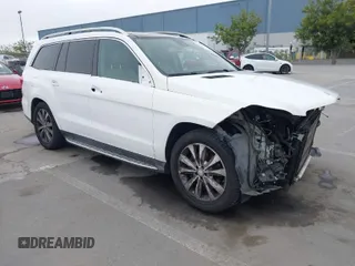2016 Mercedes-Benz GL with VIN 4JGDF6EE9GA676180, listed as a IAAI auction lot 41976350 with 95,348 mi miles. Bid and sale history available at carsss.com. Image 1.