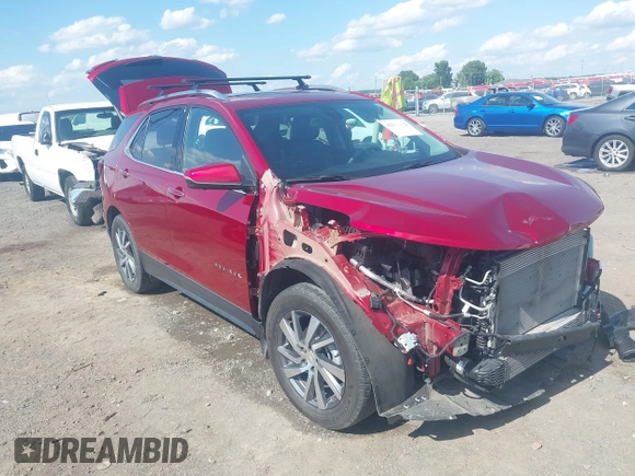 2023 Chevrolet Equinox Premier z VIN 3GNAXXEG5PL171944, wystawiony jako IAAI lot #42256222 z przebiegiem 38 010 mil mil oraz . Historia ofert i sprzedaży dostępna na DreamBid. Obrazek 1.