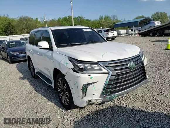 2016 Lexus LX 570 with VIN JTJHY7AX3G4191641, listed as a Copart auction lot 52580875 with 122,950 mi miles and Salvage Title. Bid and sale history available at DreamBid. Image 12.