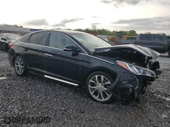 2015 Hyundai Sonata Limited z VIN 5NPE34AB1FH175177, wystawiony jako Copart lot #53101545 z przebiegiem 148 816 mil mil oraz Szkoda całkowita • Salvage title. Historia ofert i sprzedaży dostępna na DreamBid. Obrazek 4.
