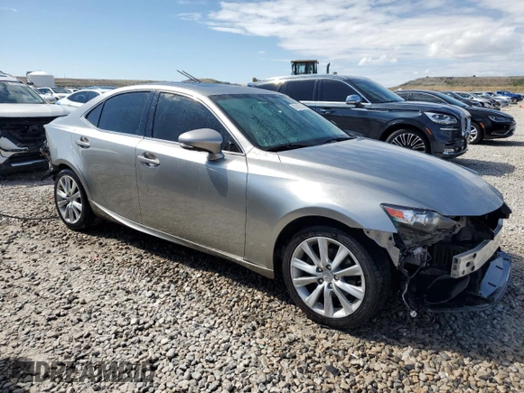 2015 Lexus IS 250 with VIN JTHCF1D21F5018983, listed as a Copart auction lot 57427525 with 129,062 mi miles and Salvage title. Bid and sale history available at DreamBid. Image 4.