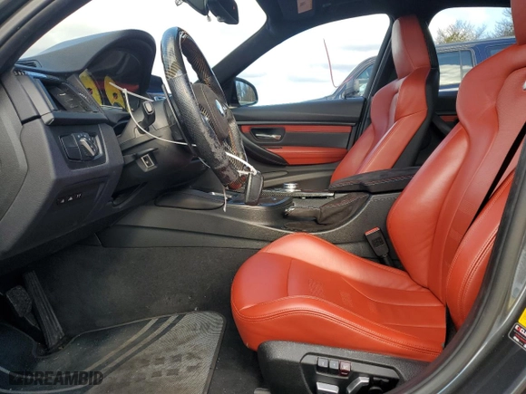 2017 BMW M3 with VIN WBS8M9C55H5G42422, listed as a Copart auction lot 85126504 with NaN miles and Salvage Title. Bid and sale history available at carsss.com. Image 7.