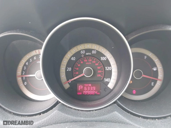 2010 Kia Forte EX with VIN KNAFU4A26A5105763, listed as a IAAI auction lot 41876883 with 199,884 mi miles. Bid and sale history available at carsss.com. Image 7.