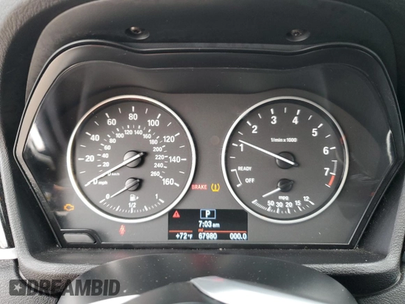 2017 BMW X1 sDrive28i with VIN WBXHU7C37H5H34418, listed as a Copart auction lot 53073995 with 67,980 mi miles and Salvage Title. Bid and sale history available at carsss.com. Image 9.