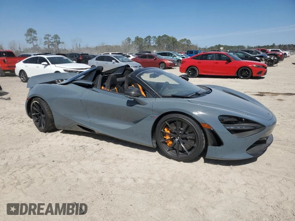 2022 McLaren 720S z VIN SBM14FCA0NW006456, wystawiony jako Copart lot #48148685 z przebiegiem 6859 mil mil oraz Szkody całkowita. Historia ofert i sprzedaży dostępna na DreamBid. Obrazek 4.
