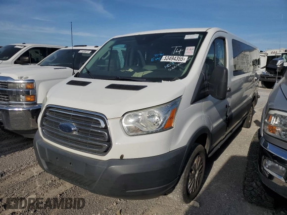 2015 Ford Transit XL with VIN 1FBZX2YM2FKA67450, listed as a Copart auction lot 53494355 with 201,986 mi miles and Clean Title. Bid and sale history available at DreamBid. Image 1.