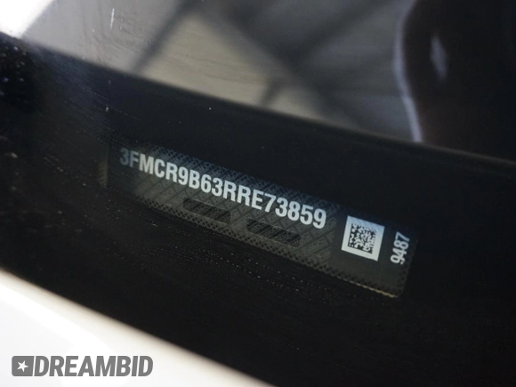 2024 Ford Bronco Sport Big Bend с VIN 3FMCR9B63RRE73859, выставлен на аукционе Copart как лот 58603635 с пробегом 3 140 миль миль и Списание • Salvage title. История ставок и продаж доступна на DreamBid. Изображение 10.