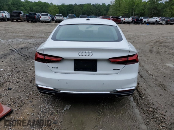 2023 Audi A5 Sportback S line Premium Plus with VIN WAUFACF55PA032231, listed as a Copart auction lot 53039083 with 4,484 mi miles. Bid and sale history available at carsss.com. Image 6.