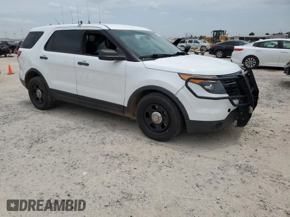 2015 Ford Utility Police Interceptor with VIN 1FM5K8AR7FGC66770, listed as a Copart auction lot 61900984 with 278,249 mi miles and Salvage Title. Bid and sale history available at carsss.com. Image 4.