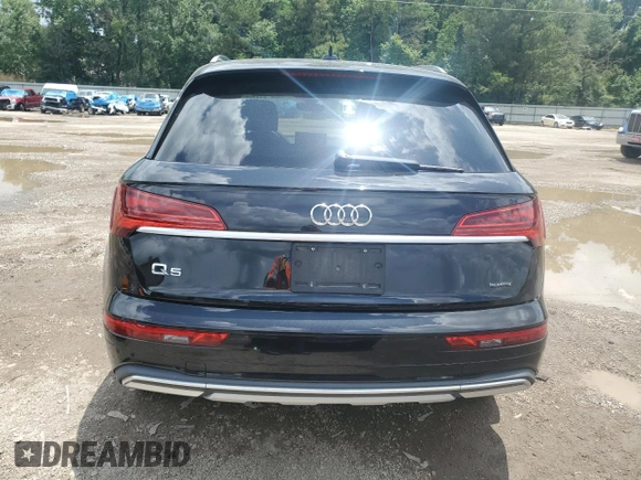 2021 Audi Q5 Premium Plus with VIN WA1BAAFY9M2081092, listed as a Copart auction lot 61368775 with 45,278 mi miles and Salvage title. Bid and sale history available at DreamBid. Image 6.