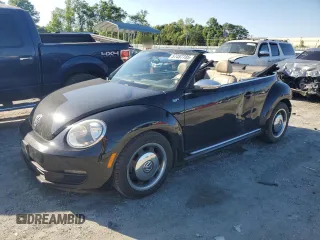 2013 Volkswagen Beetle 50s Edition with VIN 3VW5P7AT8DM801715, listed as a Copart auction lot 57487785 with 107,585 mi miles and Salvage title. Bid and sale history available at DreamBid. Image 1.
