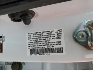 2019 Honda CR-V Touring with VIN 7FARW2H95KE015140, listed as a Copart auction lot 49655225 with 95,832 mi miles and Salvage Title. Bid and sale history available at carsss.com. Image 12.