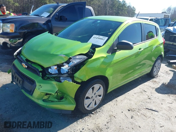 2016 Chevrolet Spark LS with VIN KL8CB6SAXGC580309, listed as a IAAI auction lot 41490002 with 51,631 mi miles. Bid and sale history available at carsss.com. Image 20.