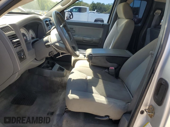 2006 Dodge Dakota SLT with VIN 1D7HE42K36S554565, listed as a Copart auction lot 53402695 with 144,433 mi miles and Salvage Title. Bid and sale history available at carsss.com. Image 7.